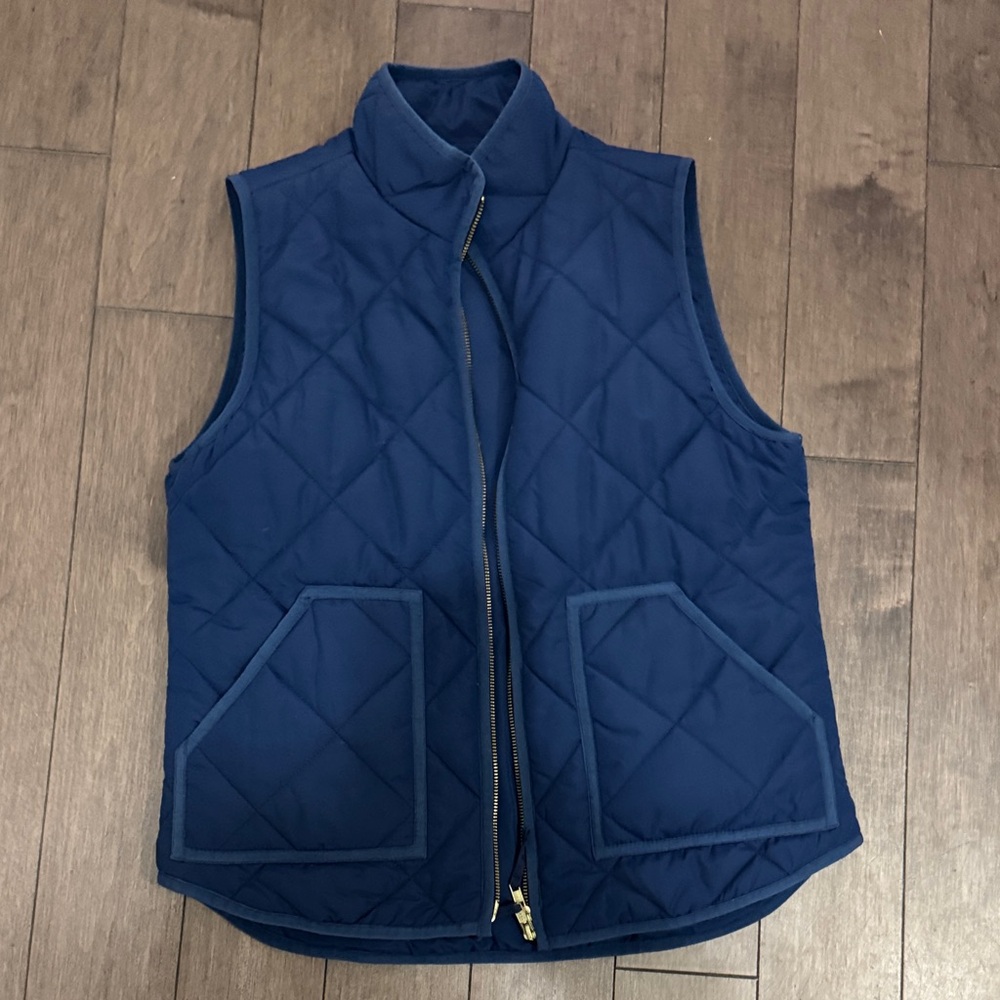 J. Crew Midnight Blue Quilted Vest